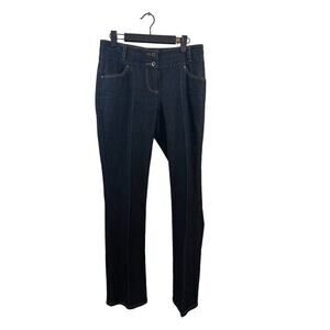 Bisou Bisou Dark Rinse Straight Leg Jeans Size 4